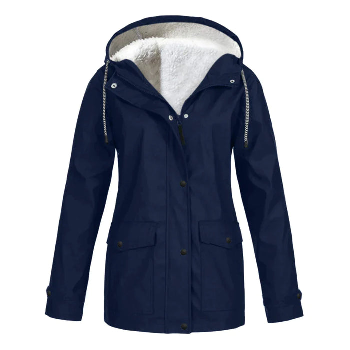 Street-wave Waterproof Women's Coat With Faux Fur Lining All-Weather Winter Parka
