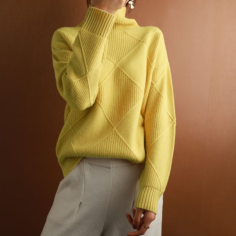 Street-Wave Women's Knit Pullover Cozy Warmth and Elegant Comfort for Fall Winter Wear