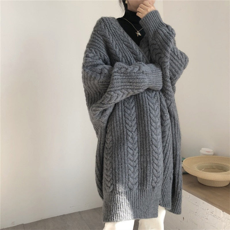 Street-wave One Size Wool Vest For Women Cozy Chunky Knit Cardigan Style For Everyday Wear
