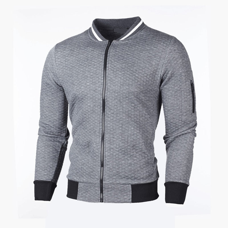 Street-Wave Plaid Sporty Slim-Fit Cardigan For Men Trendsetter Knitwear With Modern Tailoring