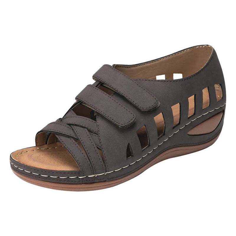 Street Wave Women's Breathable Orthopedic Sandals With Cutout Design For All Day Comfort
