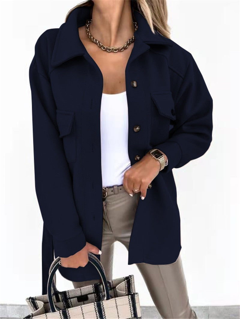 Street-wave Plus Size Womens Coat Cozy Warmth Durable Chic Outerwear For Everyday Elegance