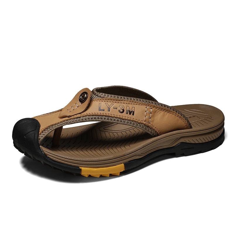Street-Wave Men's Leather Orthopedic Sandals With Ergonomic Support For All Day Comfort