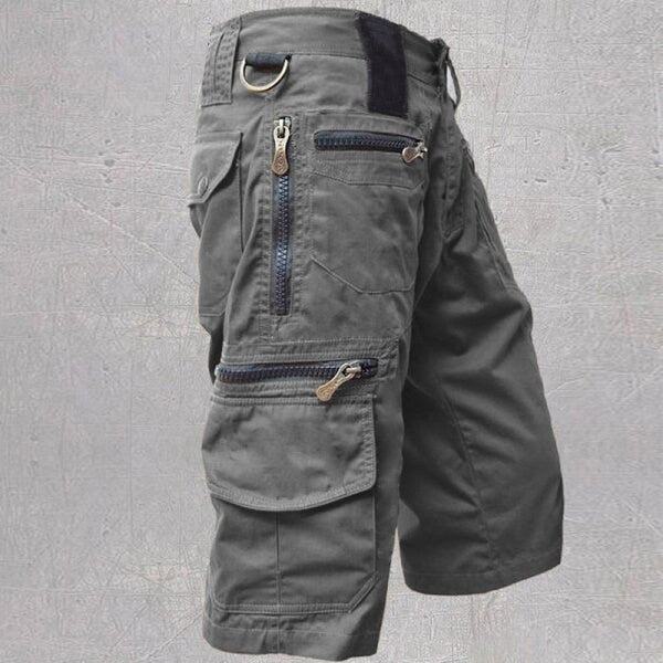 Street-wave Cargo Shorts For Men Versatile Durable Utility Shorts With Zip Pockets