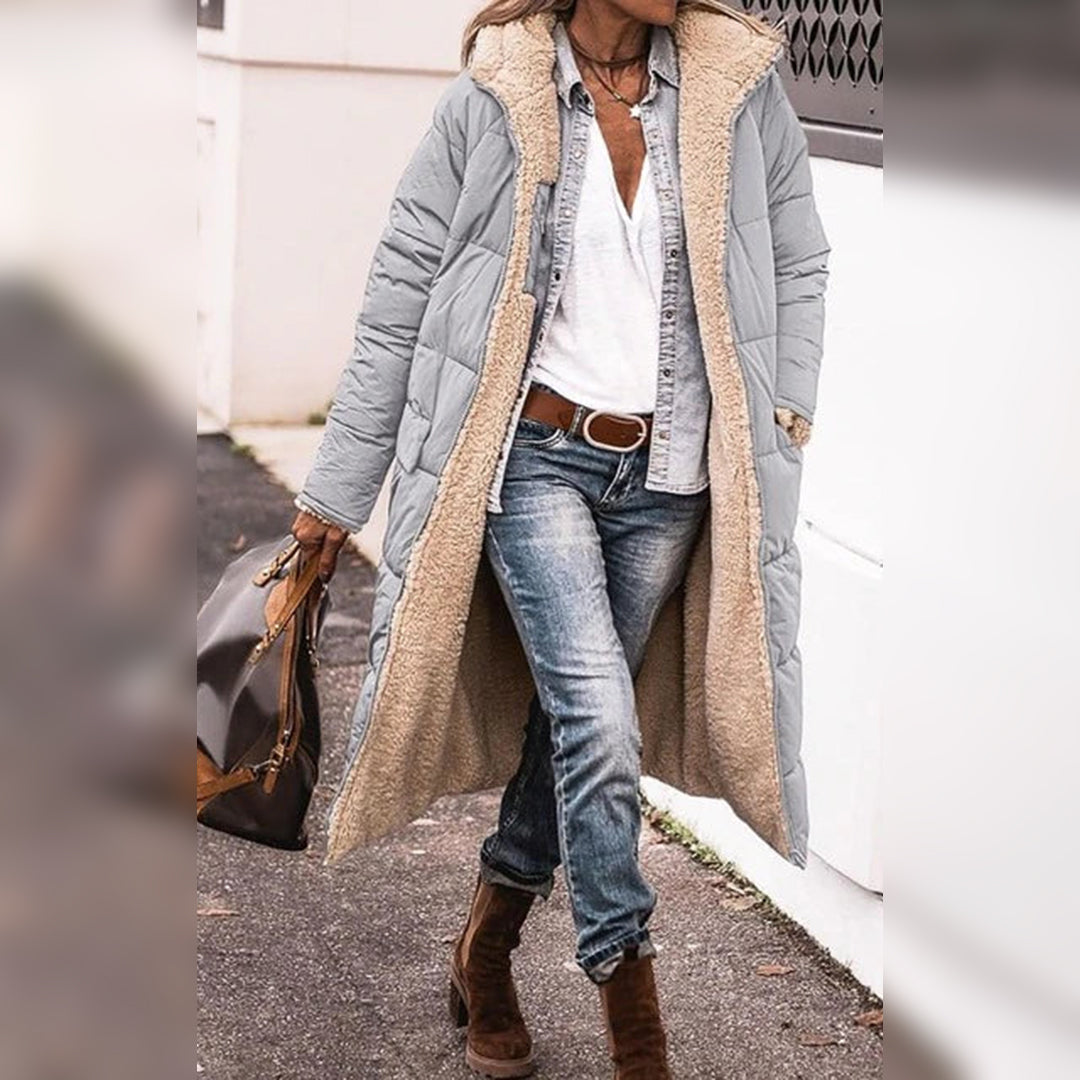 Street-wave Puffer Jacket For Women With Cozy Shearling Lining For Winter Wardrobe