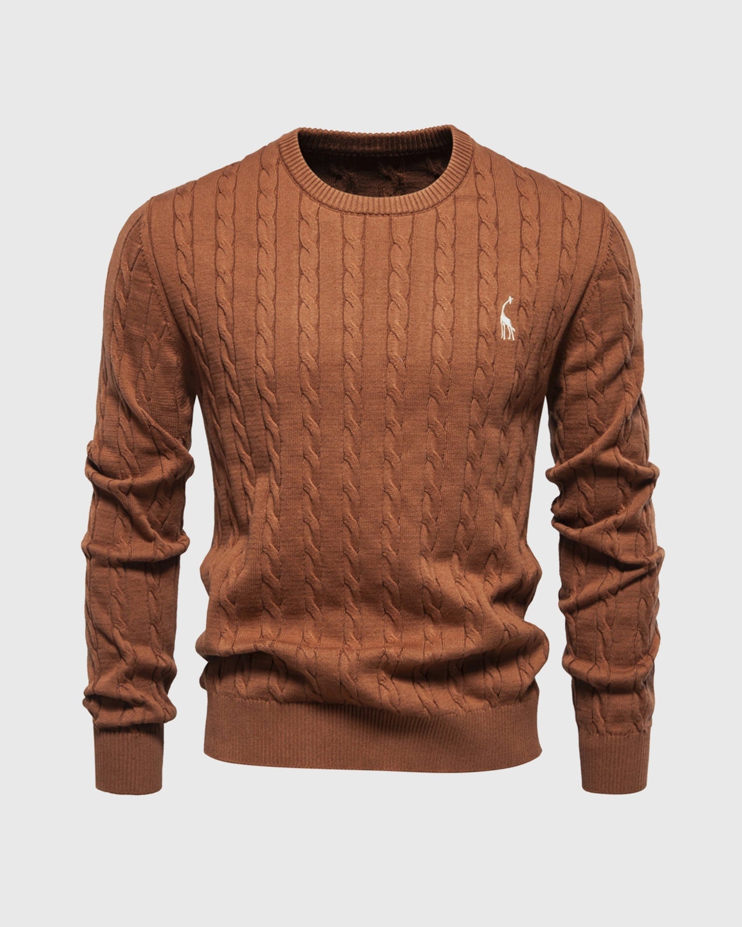 Streetwave Men's Cotton Cable Knit Sweater Timeless Comfort Classic Zopfmuster For Everyday Wear