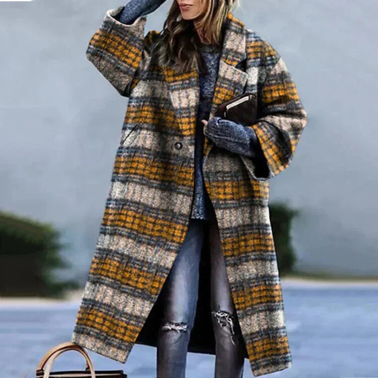 Street Wave Herta Vintage Wool Coat For Women Warm Tailored Silhouette With Classic Retro Charm
