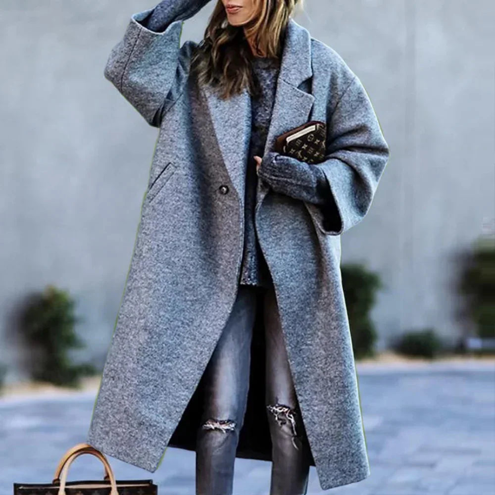Street Wave Herta Vintage Wool Coat For Women Warm Tailored Silhouette With Classic Retro Charm