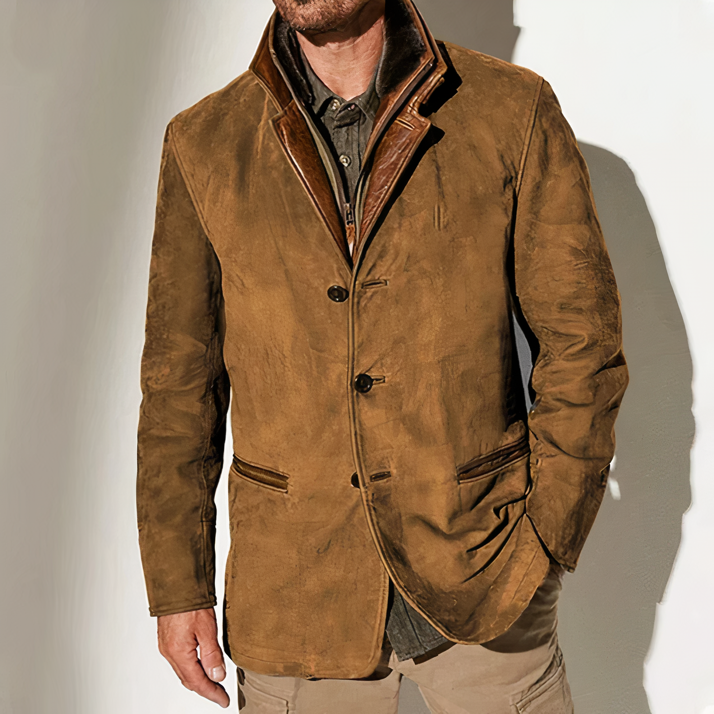 Street-Wave Suede Winter Coat For Modern Men Timeless Luxury And Warmth With Elegant Craftsmanship