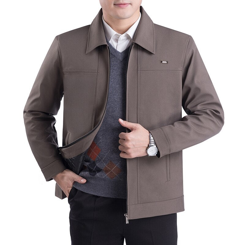 Street-wave Men's Coat Premium Classic Style With Lapel Collar For Modern Gentlemen