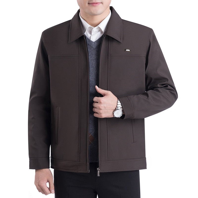 Street-wave Men's Coat Premium Classic Style With Lapel Collar For Modern Gentlemen