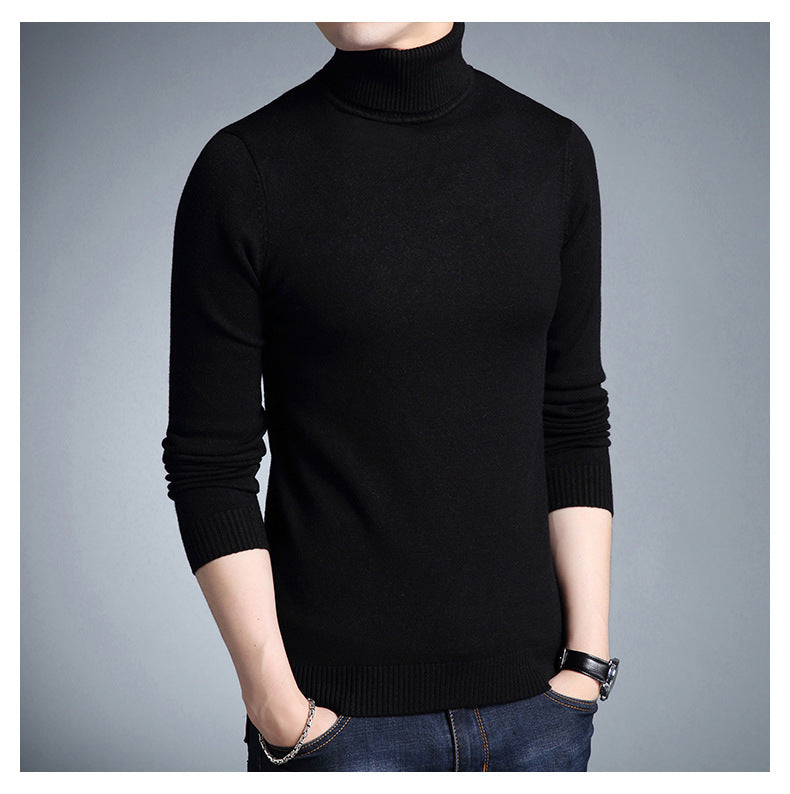 Street-wave Mens Turtleneck Sweater Handmade Cozy Warmth Lightweight Durable Knit