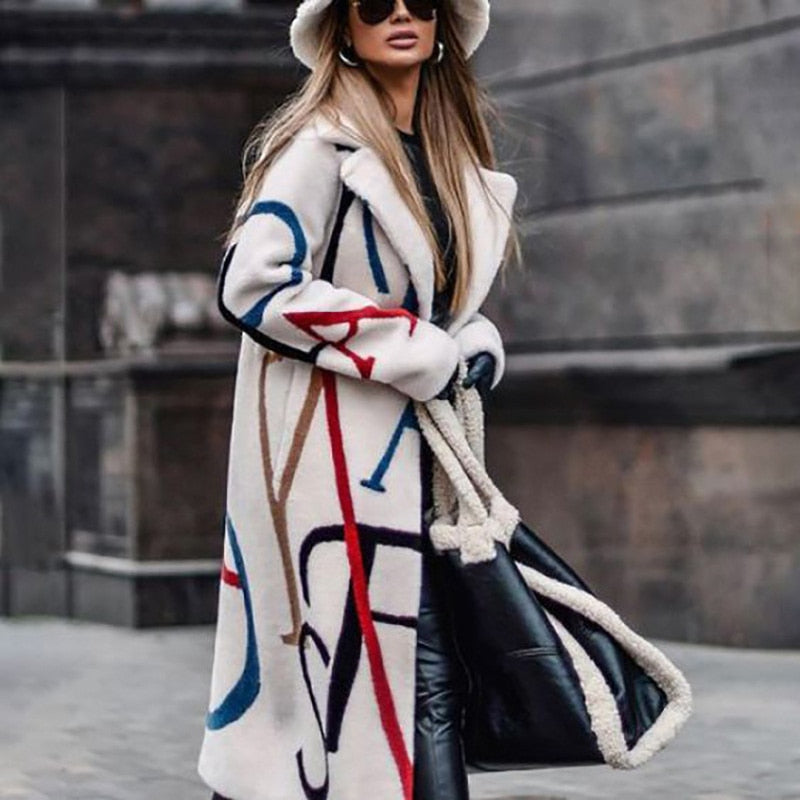 Street-wave Winter Jacket For Women Extra Warm Longline Oversized Coat Chic Statement Outerwear
