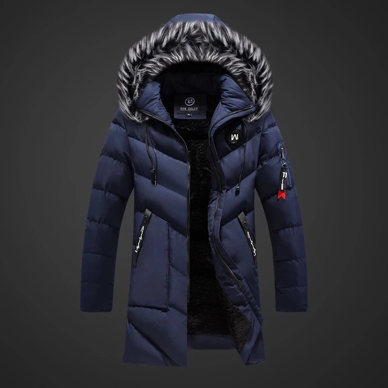 Street-wave Puffer Winter Jacket For Men Insulated Warmth Windproof Protection Outerwear