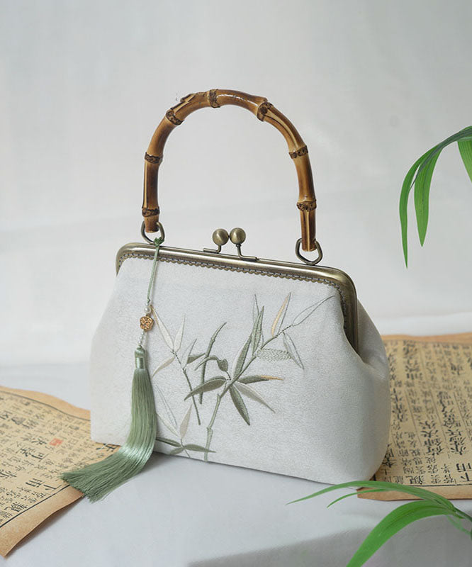 Sac fourre-tout de style chinois brodé en bambou fait main - Street-Wave