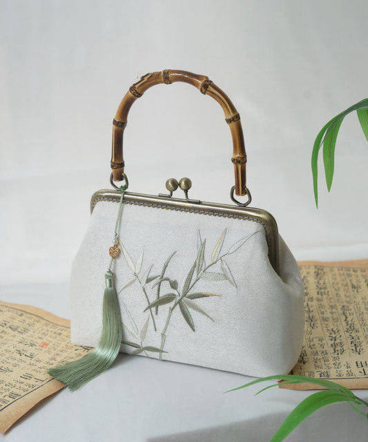 Sac fourre-tout de style chinois brodé en bambou fait main - Street-Wave