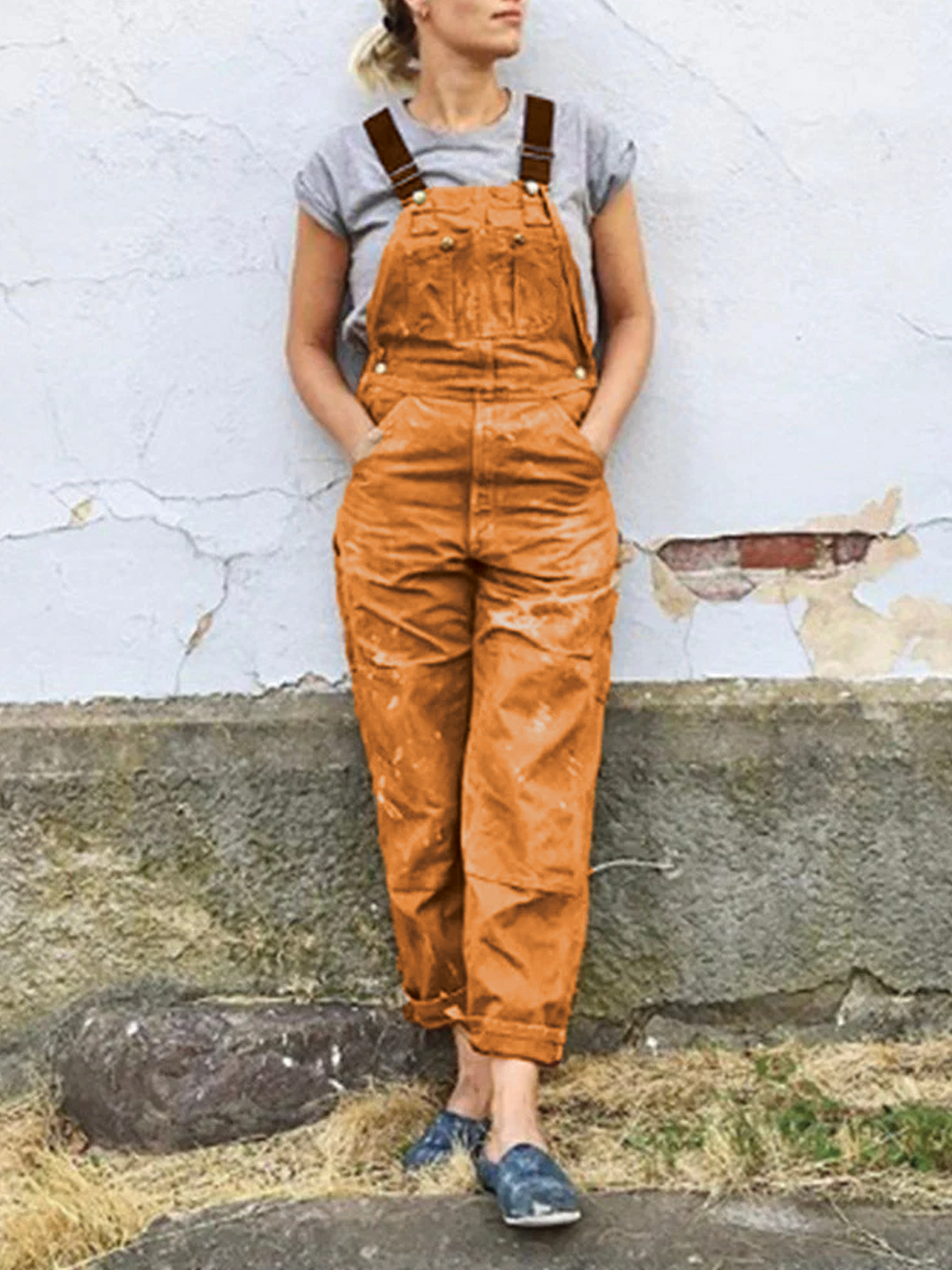Street Wave Carol Utility Bib Overalls For Women Durable Comfort