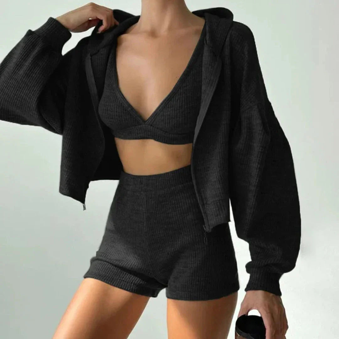Hazel Ribbed Loungewear Set