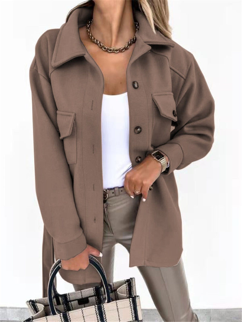 Street-wave Plus Size Womens Coat Cozy Warmth Durable Chic Outerwear For Everyday Elegance