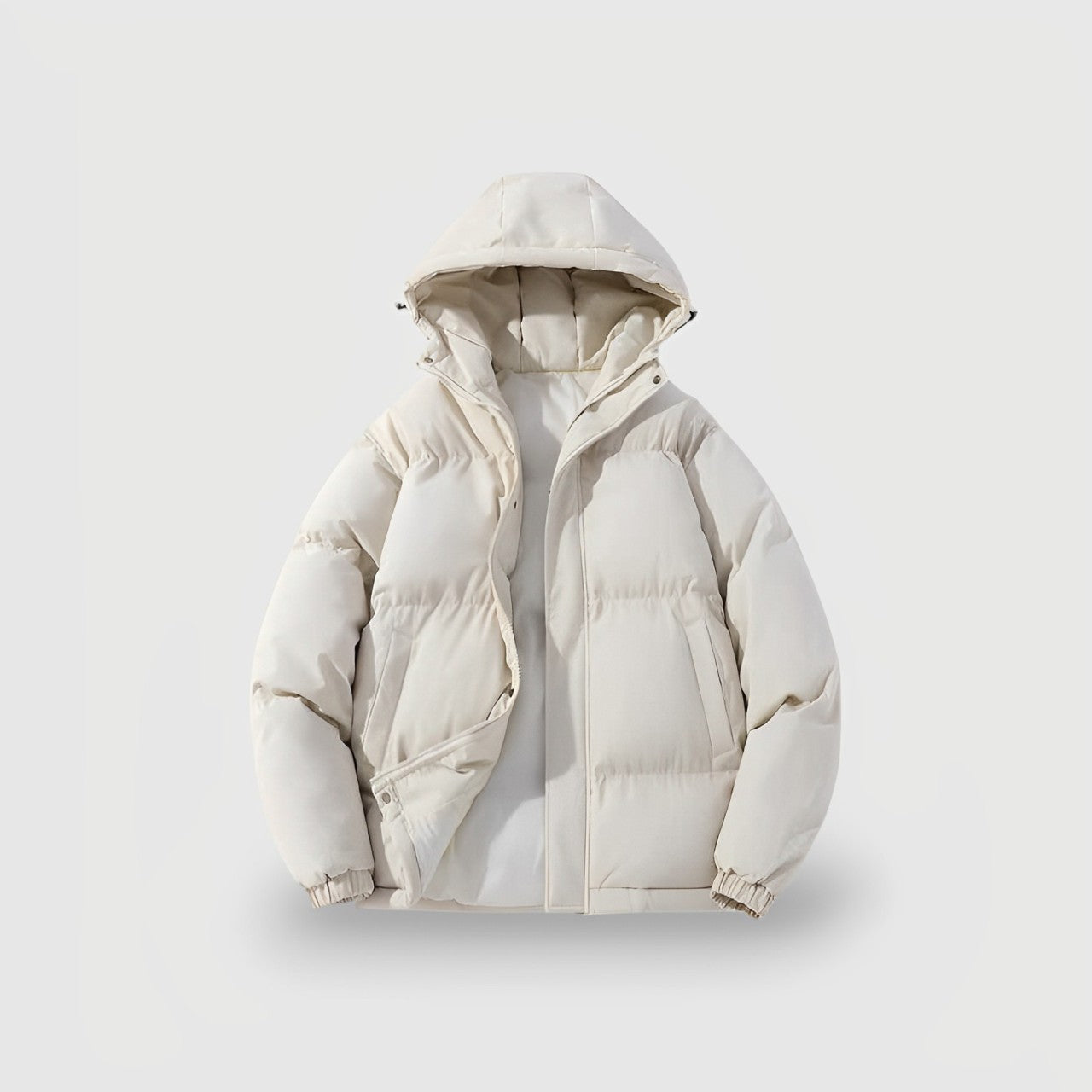 Street Wave Women's Winter Puffer Jacket With Hood Cozy Warmth