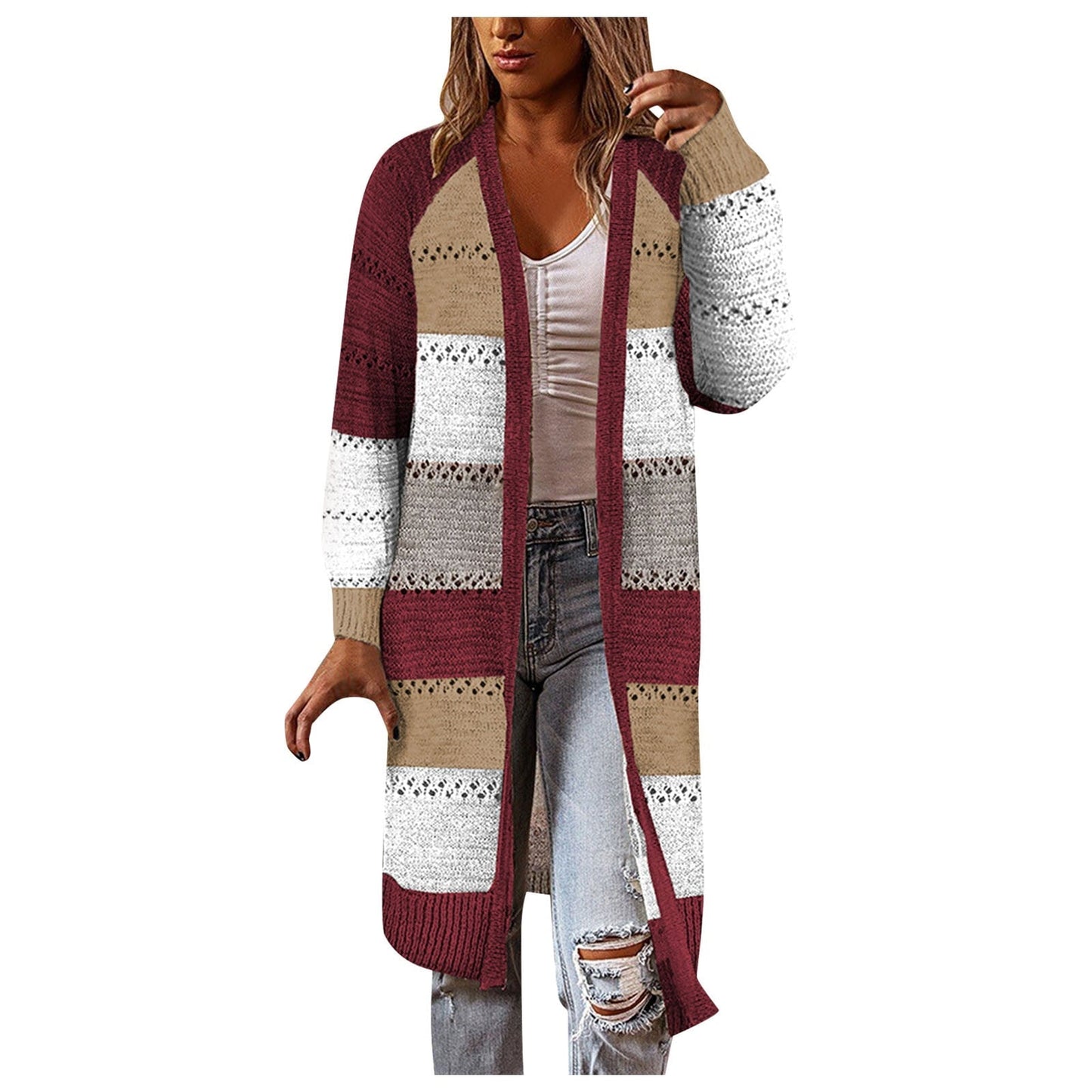 Street-wave Cozy Cardigan For Women Warm Knit Layering Essential Comfort And Style
