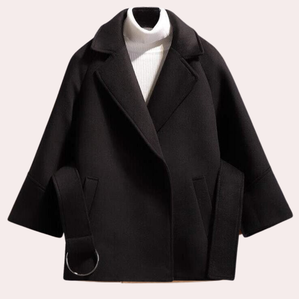 Street-Wave Belted Wool Coat for Women Sophisticated Timeless Elegance and Premium Craftsmanship