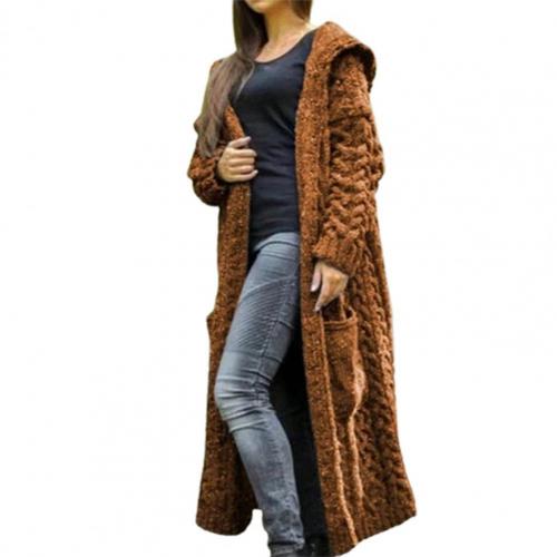 Street Wave Timeless Blue Knit Coat For Women Everyday With Cozy Texture And Confidence