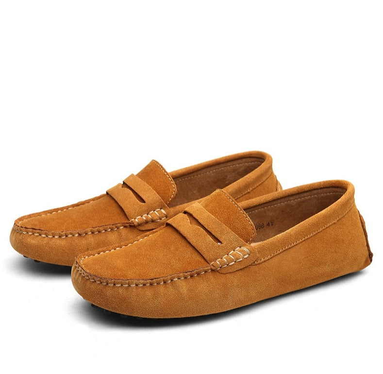 Suede Loafers By Vardi Marco For Modern Men Stylish Versatile Vacation Ready Premium Everyday Shoes