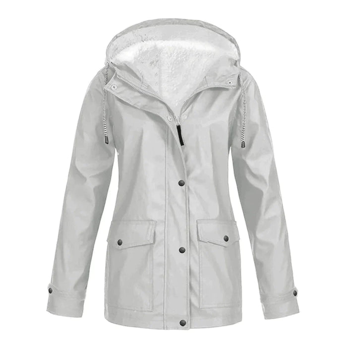 Street-wave Waterproof Women's Coat With Faux Fur Lining All-Weather Winter Parka