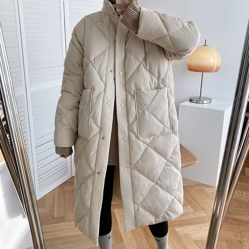 Streetwave Oversized Quilted Coat Sandra For Bold Women Warm Chic Winter Outerwear