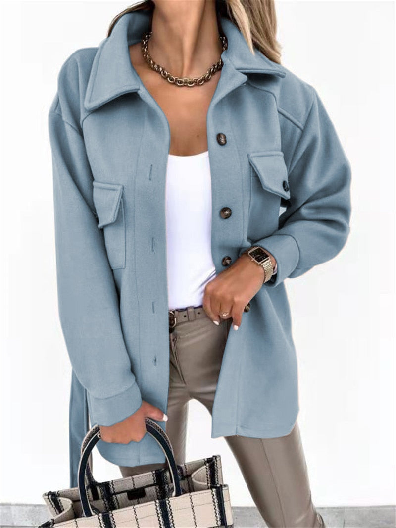 Street-wave Plus Size Womens Coat Cozy Warmth Durable Chic Outerwear For Everyday Elegance