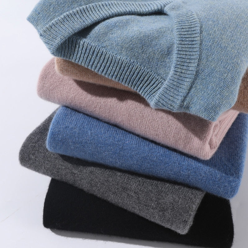 Street Wave Cashmere Pullover For Everyday Luxury, Timeless Comfort For Modern Women