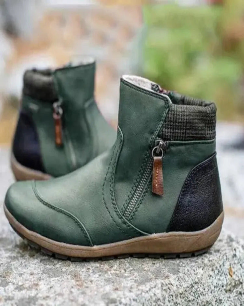 Street-Wave Waterproof Orthopedic Boots With Premium Zipper For Everyday Winter Wearers