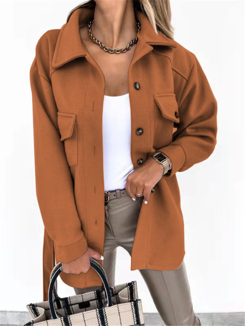Street-wave Plus Size Womens Coat Cozy Warmth Durable Chic Outerwear For Everyday Elegance