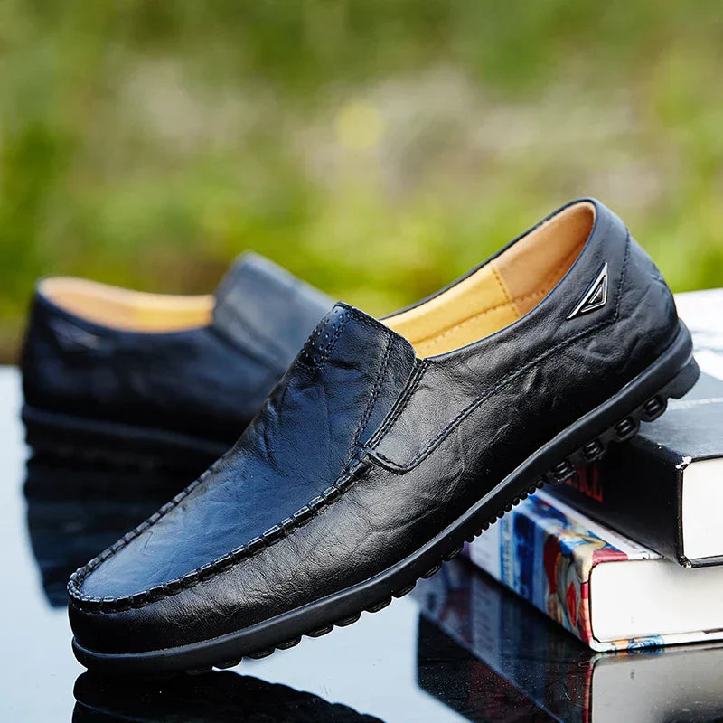 Men's Leather Loafers Street-Wave Premium Comfort Soft Lining Timeless Style For Everyday