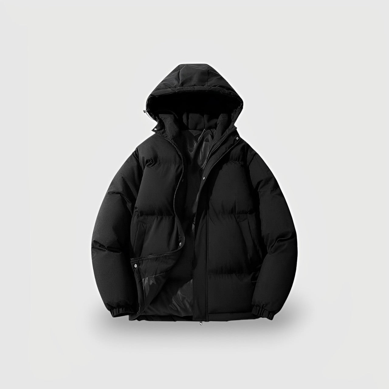 Street Wave Women's Winter Puffer Jacket With Hood Cozy Warmth