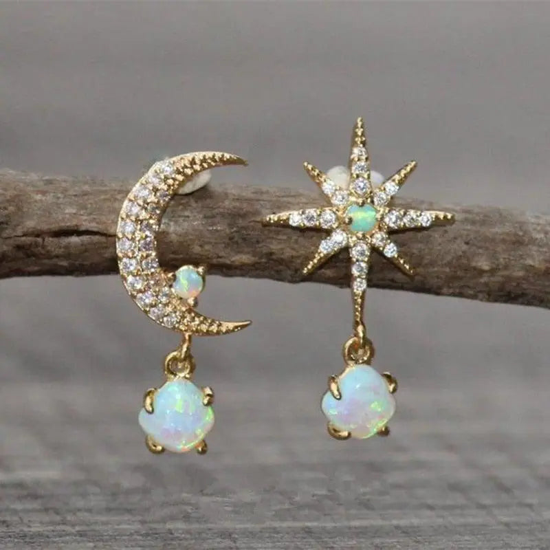 Lori - Moon Star Earrings - Street-Wave