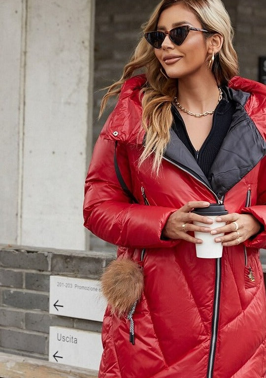 Street-wave Women's Puffer Coat With Straight Cut For Everyday Comfort And Style
