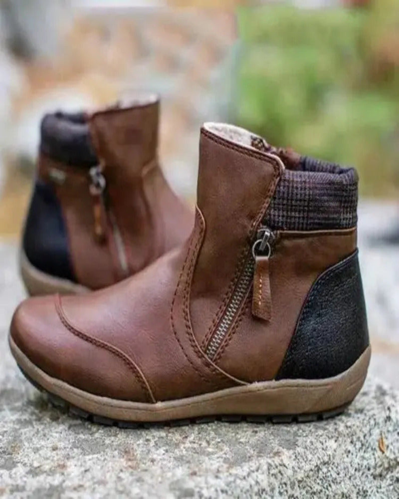 Street-Wave Waterproof Orthopedic Boots With Premium Zipper For Everyday Winter Wearers