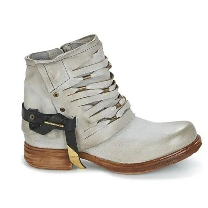 Street-Wave Heeled Ankle Boots For Women All Day Comfort