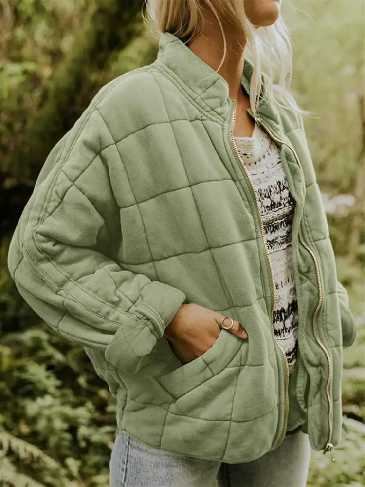 Streetwave Womens Puffer Jacket Warm Cotton Insulated Autumn Coat For Chic Comfort And All Day Style