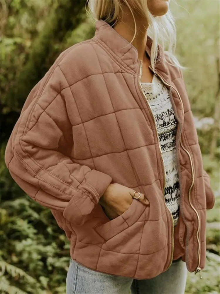 Streetwave Womens Puffer Jacket Warm Cotton Insulated Autumn Coat For Chic Comfort And All Day Style