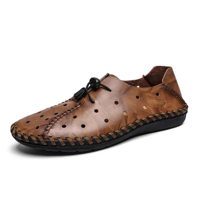 Street Wave Men's Luxury Leather Loafers Premium Breathable Comfort For Formal And Everyday Wear