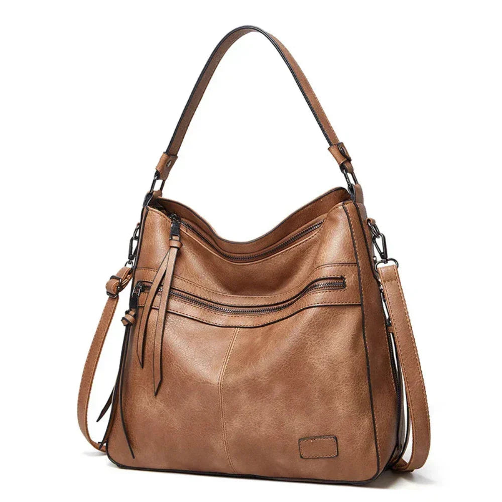 Street-Wave Judy Vegan Leather Shoulder Bag Dual Carry Options For Professionals