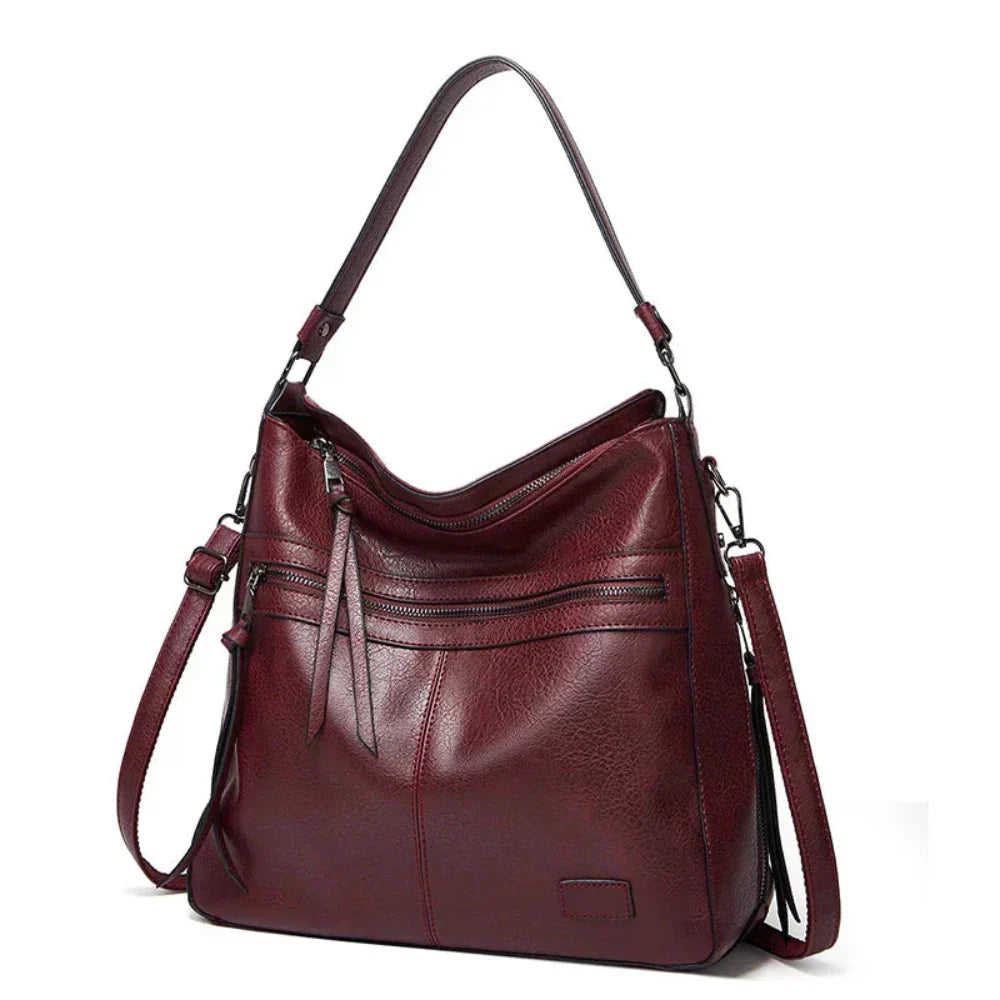 Street-Wave Judy Vegan Leather Shoulder Bag Dual Carry Options For Professionals