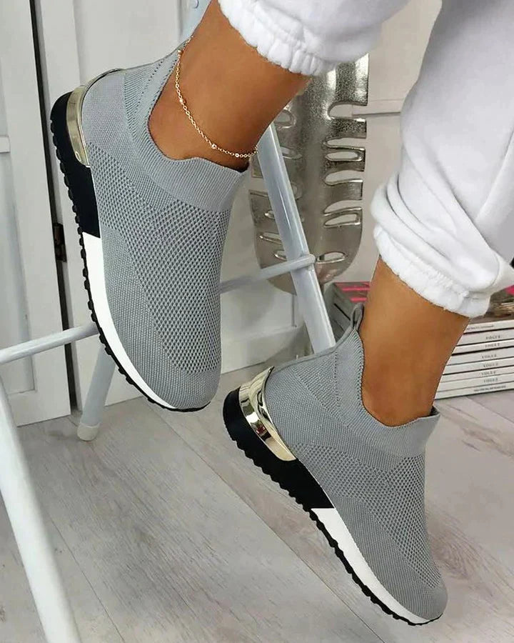 Street-Wave Orthopedic Womens Sneakers For Daily Comfort And Support In Breathable Knit