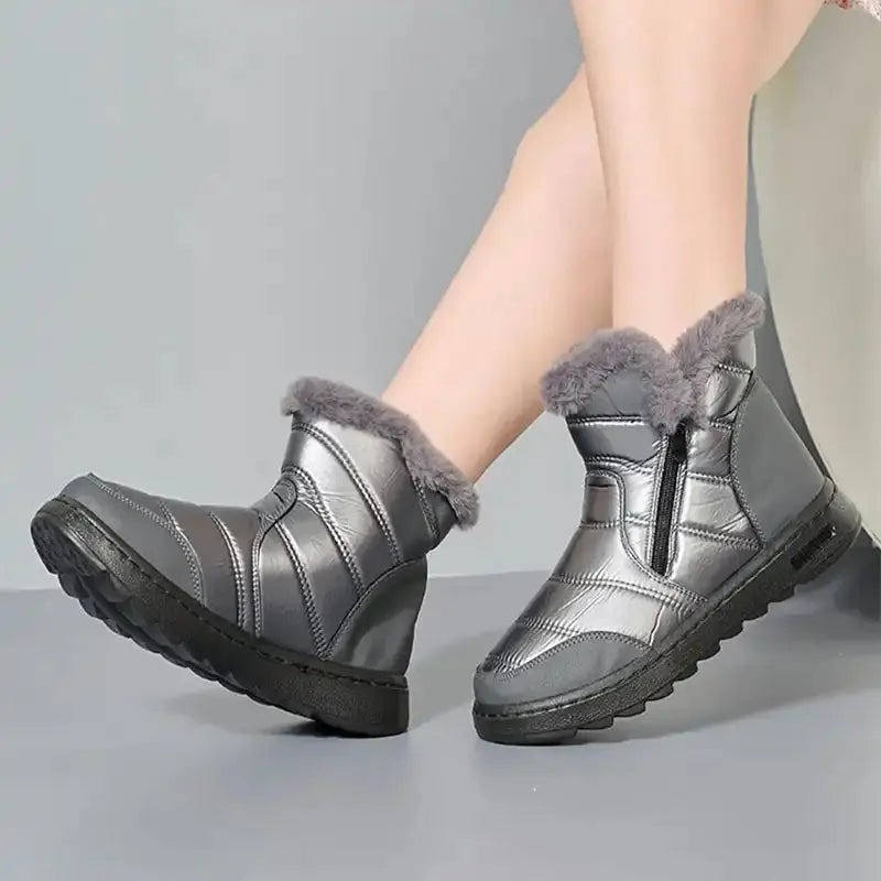Street Wave Fleece Winter Boots For Women Warmth And Style