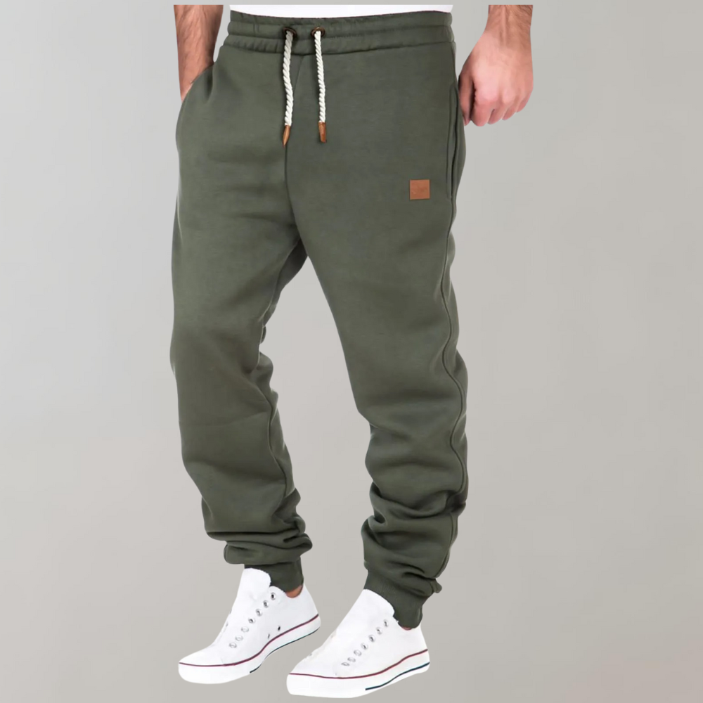 StreetWave Mens Jogger Sweatpants Cotton Poly Blend Tapered Fit Adjustable Waist