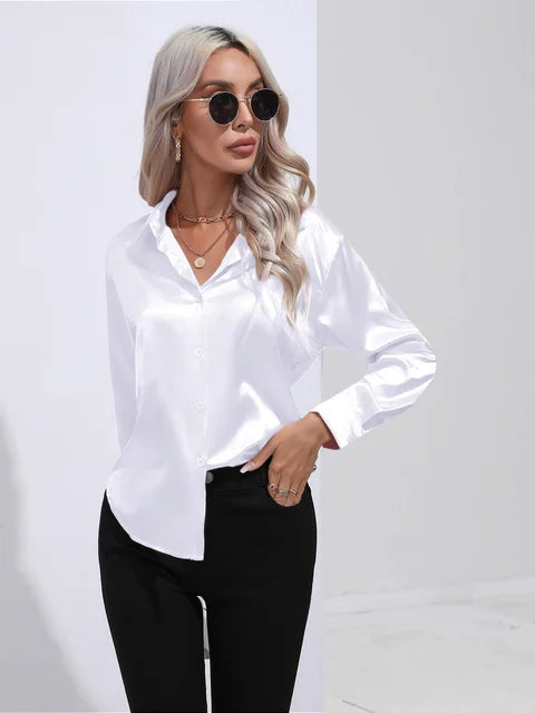 Camila Satin Blouse Street-Wave For Women Effortless Flow