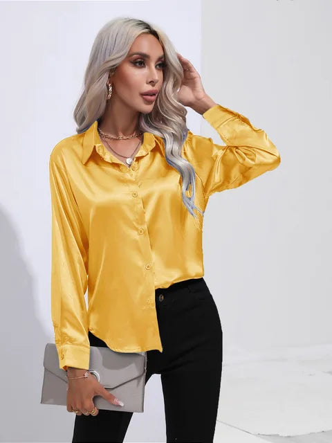 Camila Satin Blouse Street-Wave For Women Effortless Flow